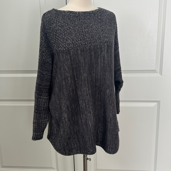 SYMPLI size M LOCKHART Boxy Dolman Sweater Gray Marl - Picture 2 of 6